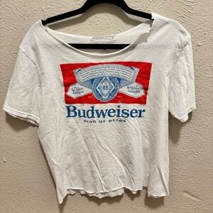 Cropped Budweiser Tee